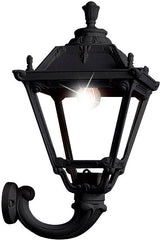 Tobia Ofir 11W E27 LED CCT, Classic Wall Lantern, Black/Clear