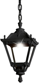 Tobia Sichem 11W E27 LED CCT, Classic Chain Lantern, Black/Clear