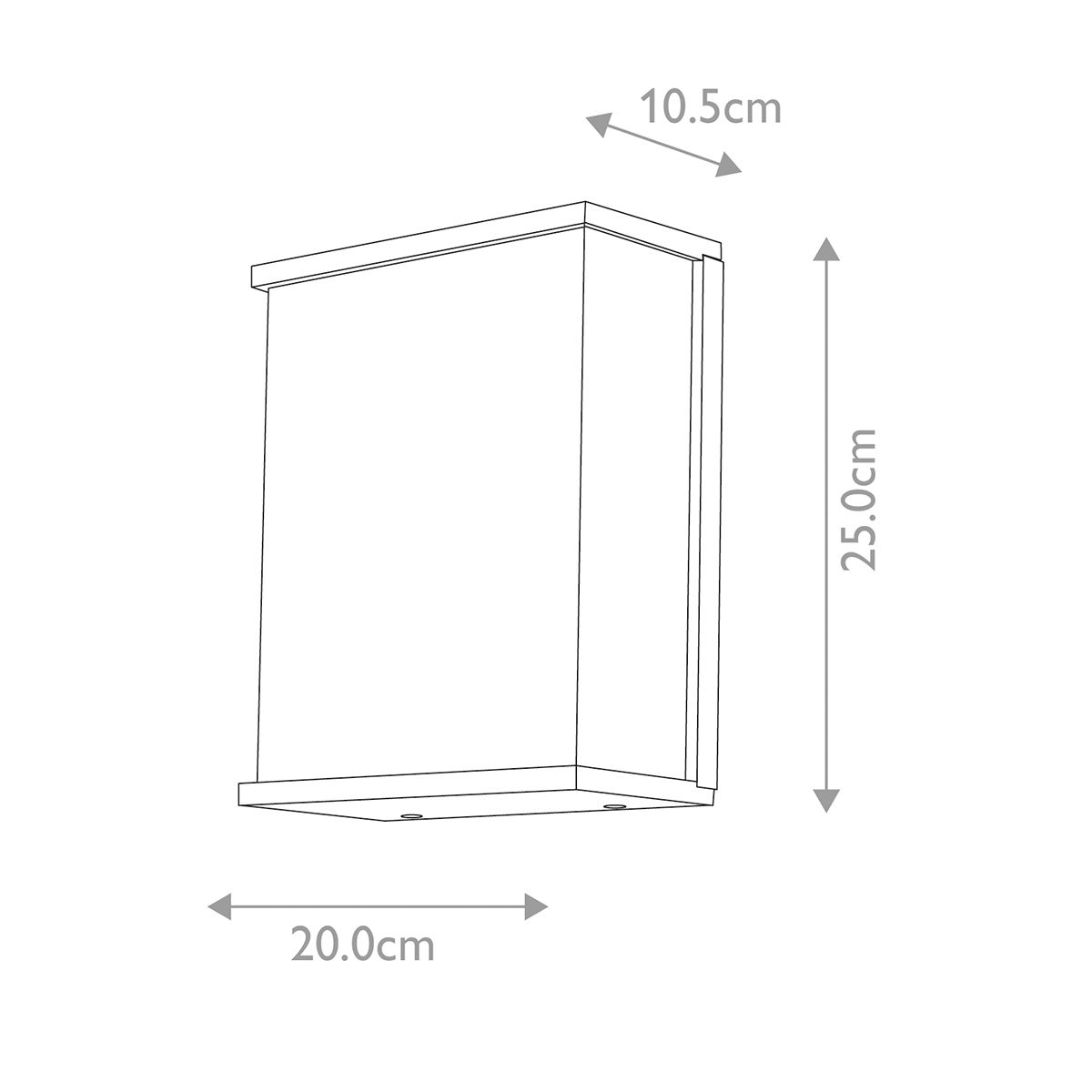 Sleek Torsten Wall Light - Minimalist Dark Grey Cube Design