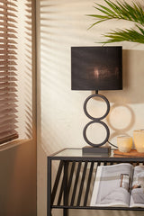 Elegant Stelios Matte Black Lamp Base 15x10x36 cm
