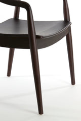 Elegant Black Wooden Dining Chair 60x58x83 cm