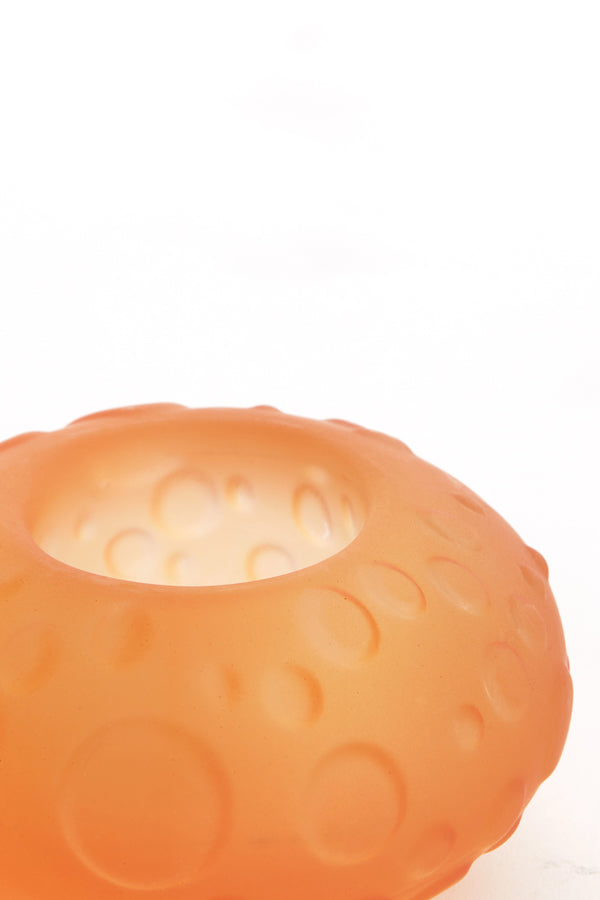 Matt Peach Glass Tealight, 10x6 cm - Finley Design