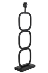 Sleek Matte Black Lutika Lamp Base 23x11.5x69 cm