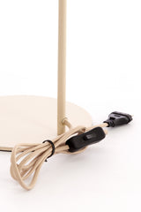 Elegant Bisho Glass Table Lamp in Sand and Brown, 31.5x20x61 cm