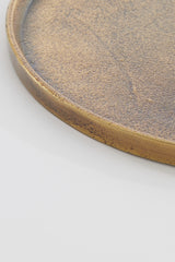 Antique Bronze Textured Plate Ø50x1.5 cm