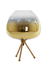 Golden Elegance: Mayson Crystal Glass Table Lamp Ø30x43 cm