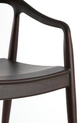 Elegant Black Wooden Dining Chair 60x58x83 cm