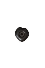 Rustic Dark Brown Wooden Candle Holder Ø14x3 cm