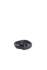 Rustic Dark Brown Wooden Candle Holder Ø14x3 cm