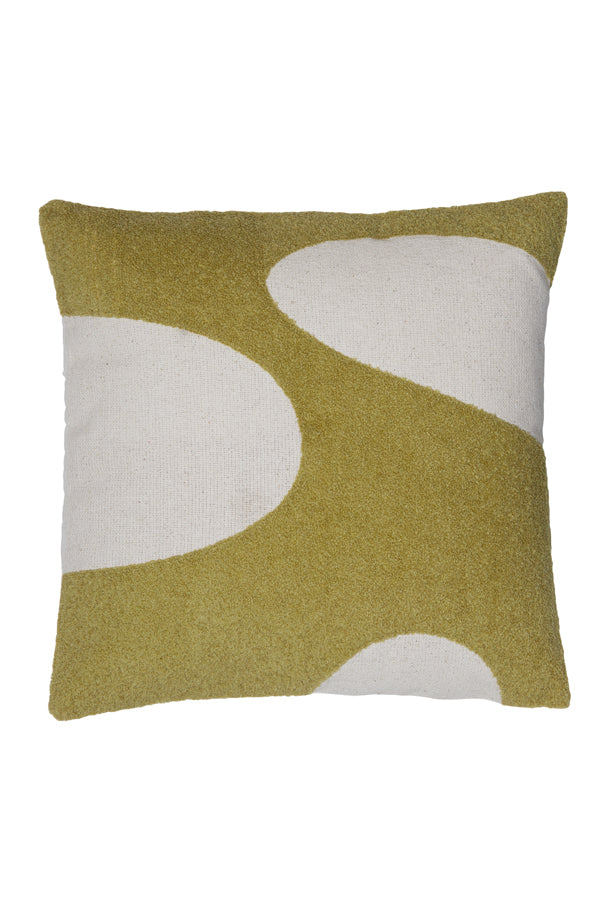 Elegant Green & Beige Decorative Cushion 45x45 cm