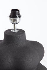 Matte Black Carilo Ceramic Lamp Base - 33x50 cm