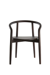 Sleek Black Wooden Dining Chair - 59x53x74 cm
