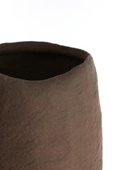 Elegant Tingri Brown Vase - 59x90 cm Decor Piece