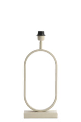 Elegant Cream Jamiri Lamp Base - 20x10x45 cm