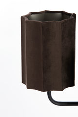 Velvet Harmony Table Lamp, 3 Light, 34x61 cm, Dark Brown with Matte Black Accents