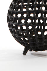 Matte Black Purcina Tealight Holder Ø20x17 cm