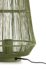Olive Green Banjar Table Lamp - 24x33 cm