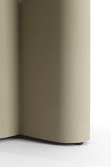 Compact Mikado Side Table in Matte Light Grey Finish (Ø36x42 cm)