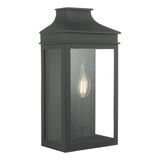 Vapour Coach Lantern Outdoor Wall Light Matt Black IP44