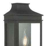 Vapour Coach Lantern Outdoor Wall Light Matt Black IP44