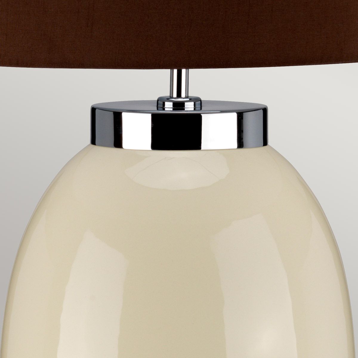 Victor Grand Porcelain Table Lamp with Empire Shade - Cream Finish