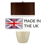 Victor Grand Porcelain Table Lamp with Empire Shade - Cream Finish