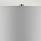 Victor Red Porcelain Table Lamp with Cream Cylinder Shade