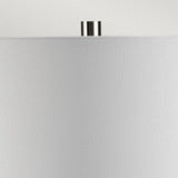 Chic Red Accent Victor Porcelain Table Lamp with Cream Shade