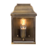 Aged Brass Georgian-Style Exterior Wall Lantern