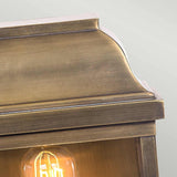 Aged Brass Georgian-Style Exterior Wall Lantern