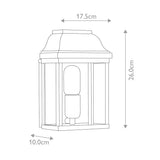 Aged Brass Georgian-Style Exterior Wall Lantern