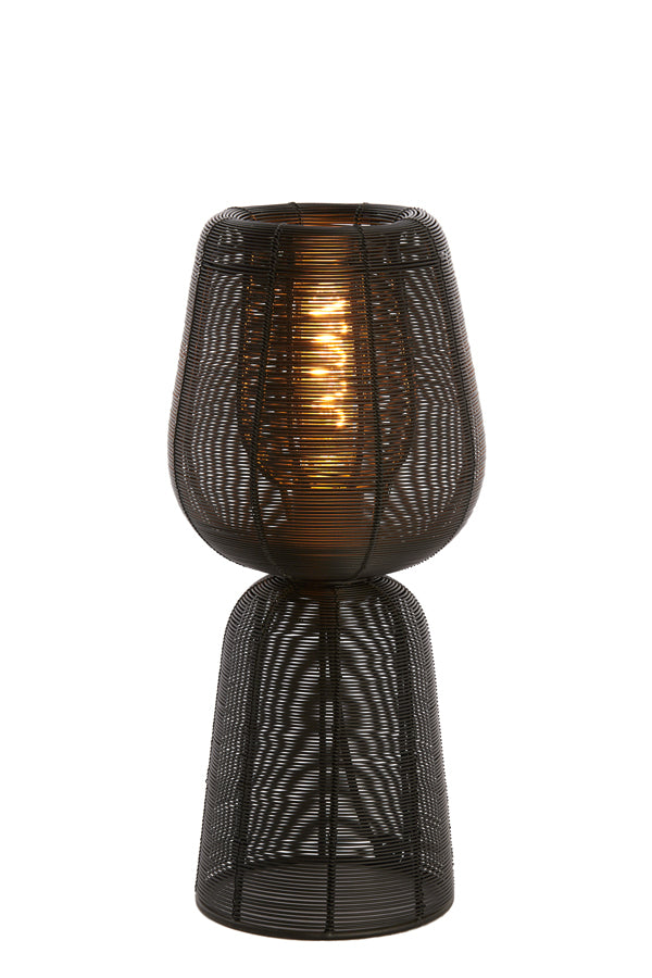 Elegant Black Aboso Table Lamp 42 cm