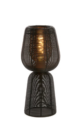 Elegant Black Aboso Table Lamp 42 cm