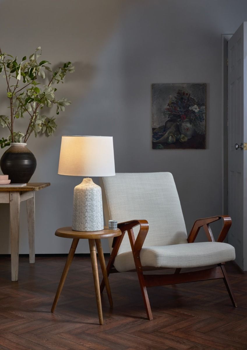 Vondra Ivory Linen Tapered Drum Shade 36cm