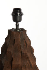 Rustic Chocolate Brown Wooden Lamp Base Ø21x46 cm