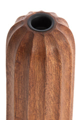 Russet Wooden Ofir Candle Holder – 18.5 cm