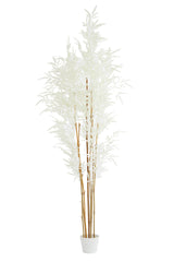 Bamboo Elegance: Natural and Cream Potted Ornament (70x60x180 cm)
