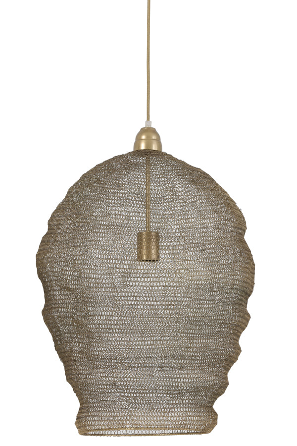Antique Bronze Wire Pendant Lamp Ø45x60 cm - Nikki Collection