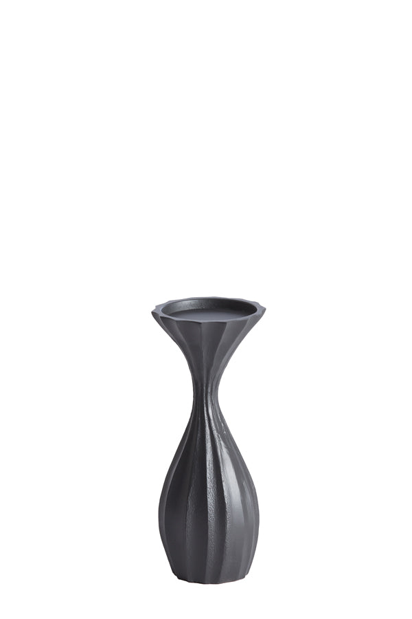 Elegant Nyoko Black Candle Holder 11x11x26 cm