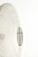 Elegant Bahoto Cream Ceiling Lamp, 51cm Diameter