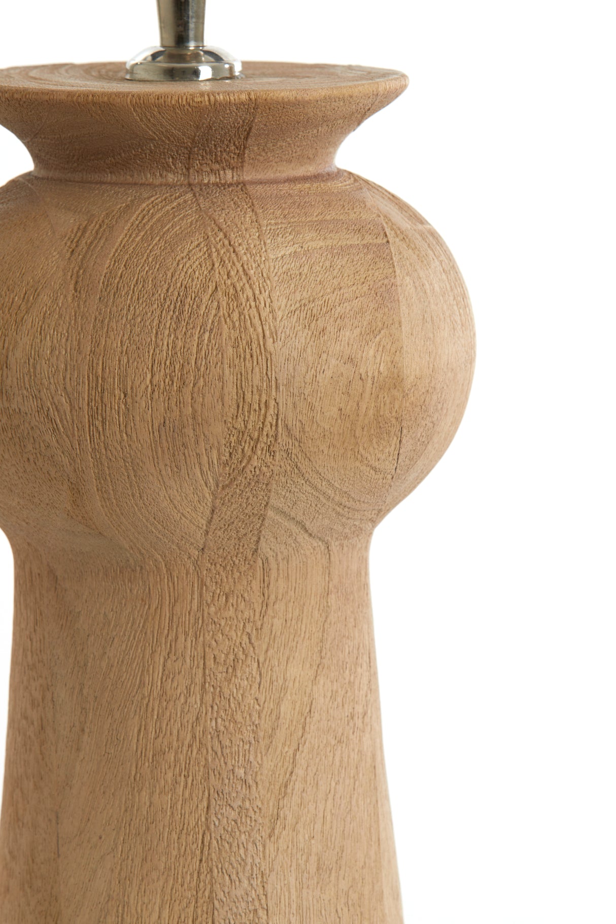 Natural Wood Lamp Base Ø19x45 cm - Baglio Collection