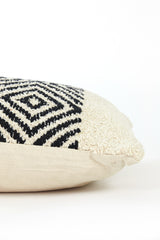 Matiana Cream-Black Rectangular Cushion 60x30 cm