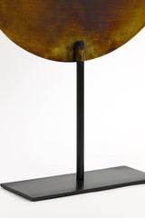 Artistic Ornamental Sculpture on Base in Antique Brown and Bronze Finishes — 40x10x60 cm