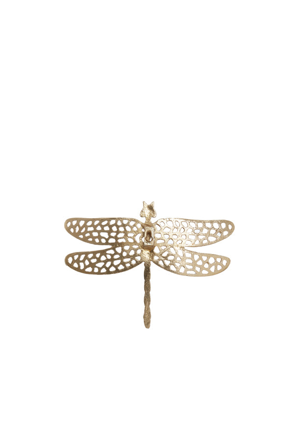 Radiant Gold Dragonfly Ornament 24x17.5x4 cm