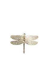 Radiant Gold Dragonfly Ornament 24x17.5x4 cm