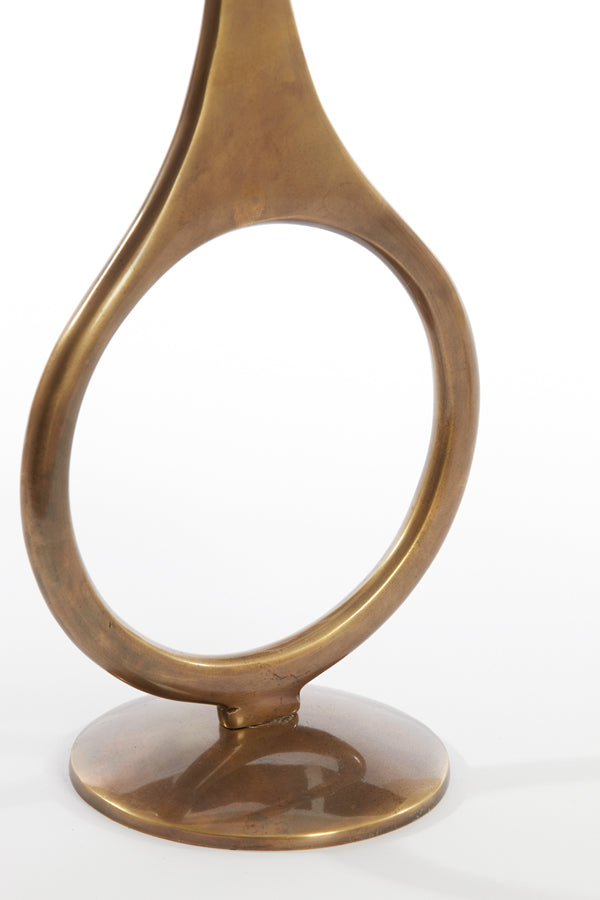 Antique Bronze Tall Candle Holder - Ø13x55 cm