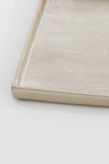 Lustrous Gold Decorative Dish 39.5x39.5x1.5 cm