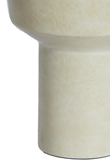 Elegant Cream Glazed Vase Ø14x30 cm Senuma Collection