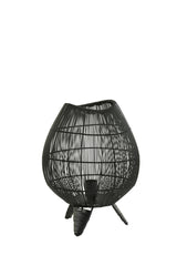 Sleek Yumi Black Table Lamp, 28x37 cm