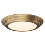 Aged Brass Welland Medium Flush Bathroom Light Fixture